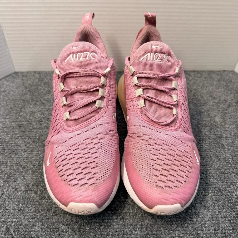 Nike Air Max 270 Shoes Youth Size 6.5Y Pink Mesh Running Sneakers HQ1553-646